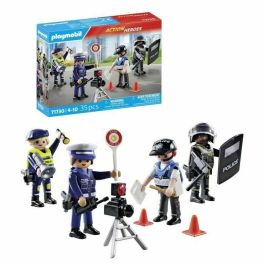 Playmobil 71730 Set de profession policière avec 4 policiers
