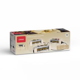 Livoo Raclette Connectable DOC310C, Pour 2 Personnes, 450W avec Thermostat Automatique