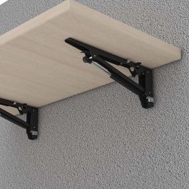 HERRAJES ALK Équerre Abattable 350mm Finition Noire