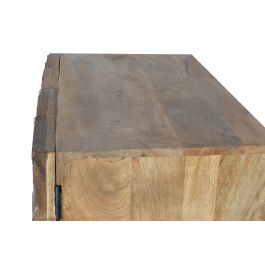 GINER Y COLOMER Buffet en bois de manguier et bois recyclé 2 portes - Dimensions : 90 x 90 x 50 cm, couleur naturel, meuble artisanal