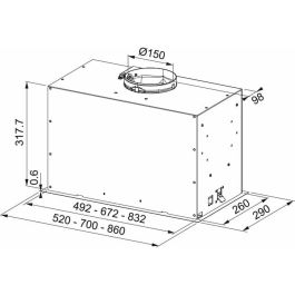 Hotte standard Mepamsa 52 cm