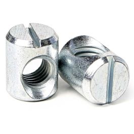 HERRAJES ALK Tuerca Émbolo 2T Doste D10-13 M6 Zincada para Montaje Muebles y Estructuras