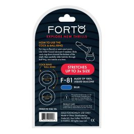Anneau Pénis Forto Bleu Ø 51 mm (Taille unique)