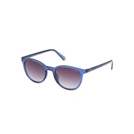 Guess Lunettes de soleil homme GU00118 90B rondes bleues 51mm