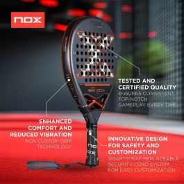 Raquette de Padel Nox-Xtreme AT10 Genius 12K Fibre de Carbone