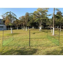 Zolux Kit de red para cercas de pollos ZOL3336021757003 - 12 m x 125 cm - Postes en forme de H - Puerta de acceso - Estacas para carpa incluidas