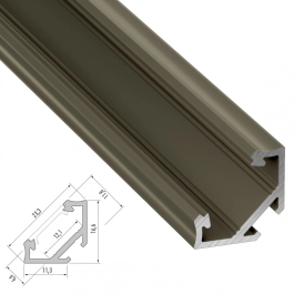 Profil Aluminium Type C 2,02M