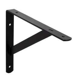 HERRAJES ALK Escuadra Refuerzo Dory 300 Noir, Blanc et Gris Finition Noir Largeur Externe 300