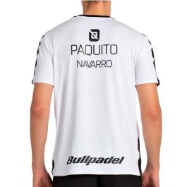 T-shirt à manches courtes homme Bullpadel Paquito 25I 012 Blanc Padel 44 2/3