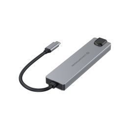 Hub USB Conceptronic 6 en 1 USB 3.2 Gen 2 Gris