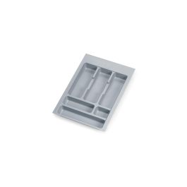 Emuca Range-couverts Optima pour tiroir universel, module 400mm, plastique, gris