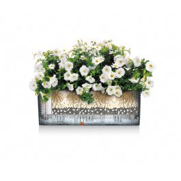 Lechuza Balconera Color 50 Pizarra Jardinière Rectangulaire avec Réservoir d'Eau LEC4008789156730