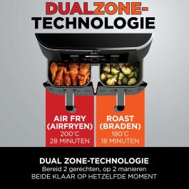 Friteuse à Air NINJA AF200EU Noir 2400 W 1,6 L 7,6 L