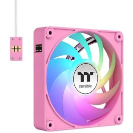 140mm Thermaltake CT140 EX ARGB Sync PC Cooling Fan Pink 3 Pack