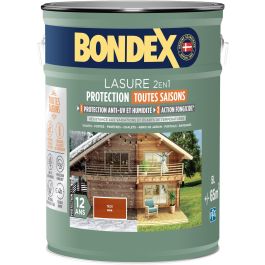 Lasure 2 en 1 protection extérieure - Teck - Satin - Protection 12 ans - Toutes saisons - Bondex - 5L Precio: 106.5. SKU: B1BE3PJLSX