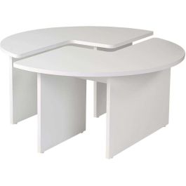 Table Basse Blanc 90 x 41 x 90 cm