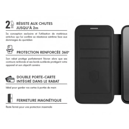 Force Case Etui Folio Noir pour iPhone 17 avec MagSafe - Protection complète et design raffiné