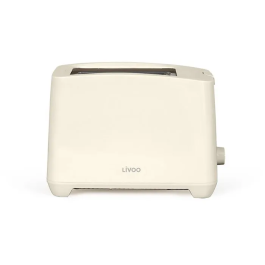 Livoo Grille-pain DOD162C 2 fentes, 750 W, thermostat réglable 7 niveaux, fonctions décongélation et réchauffage, tiroir ramasse-miettes, Blanc cassé Precio: 39.408. SKU: B1FZ45Q248