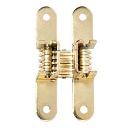 CEAM Bisagra Invisible Para Puertas De Muebles Finition Latonado y Níquel