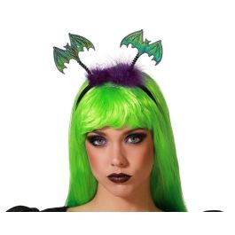 Diadema Murciélagos - Diadème Halloween pour Femme Adulte avec Bâtons Lumineux et Plumes - Accessoire de Déguisement Sorcière ou Vampire Precio: 10.5. SKU: B1J9D43MCF