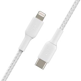Belkin CAA004BT1MWH Câble Lightning vers USB-C MFi tressé 1m Blanc
