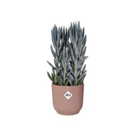 ELHO Pot de fleurs rond avec roues Vibes Fold - Ø 35 x H 32 cm - Intérieur - 100% recyclé - Rose
