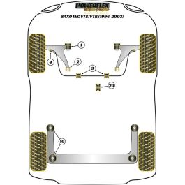 Silentblock Powerflex PFF12-101 Delantera Châssis