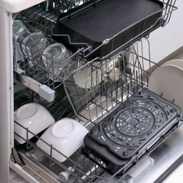 Pack Paniers en Silicone avec Pinceau pour Friteuses à Air et Friteuse à Air avec Gril, Accessoires et Livre de Recettes InnovaG