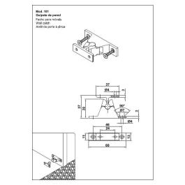 AMIG Golpete Zamak Cromado Mod.101 60X30X13