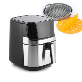 Pack Friteuse à Air et Panier en Silicone Pliable InnovaGoods