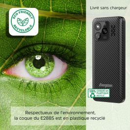 Téléphone portable pour personnes âgées Energizer E288S Quad Core 4 GB RAM Noir