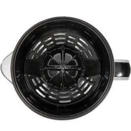 Livoo Presse-agrumes électrique DOD210, 40 W, avec cône grand et petit, bol 700 ml, rotation double sens, inox/noir