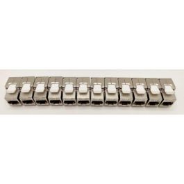 Pack de 12 noyaux keystone RJ45 Cat.6a - LINEAIRE - PR24AS12 - Court - Blindé