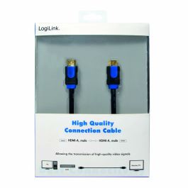 Câble HDMI LogiLink Bleu Noir Bleu/Noir 15 m