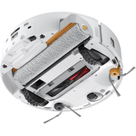 Roborock Qrevo Curv 2 FlowX - Robot aspirateur laveur avec station de lavage - Aspiration 20000 Pa - Nettoyage auto SpiraFlow - Blanc