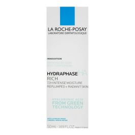 La Roche Posay HYDRAPHASE HA Riche Crème Hydratante 72h, Acide Hyaluronique, Peaux Sèches, 50 ml