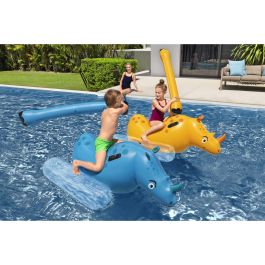 Bestway Jeu Flottant Lutte de Rhinocéros 153x77 cm +3 Ans Piscine 41522