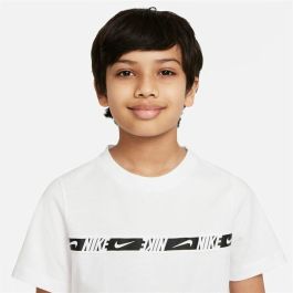 T shirt à manches courtes Enfant Nike B-Repeat Blanc