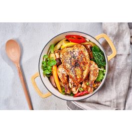 Cosy & Trendy COS5401110056829 Casserole avec couvercle, Fonte émaillée, Ø24 cm, 4.6 L, Ambre