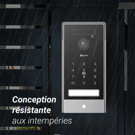 EZVIZ - Visiophone HP7 PRO 4K - Écran tactile 8 pouces avec connexion 2 fils - Contrôle d'accès haute définition