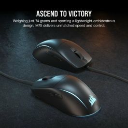 Corsair Souris Gaming M75 RGB Filaire Ambidextre Noire