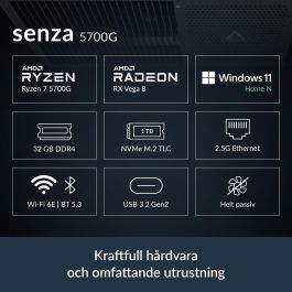 PC de bureau Arctic ACPCC00002A 32 GB RAM 1 TB SSD AMD Ryzen 7 5700G