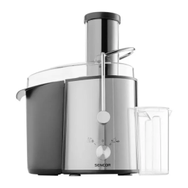 Sencor SJE1055SS - Centrifugeuse 800 W, 1,6 L, avec 2 bacs (pulpe et jus 0,75 L) - Gris