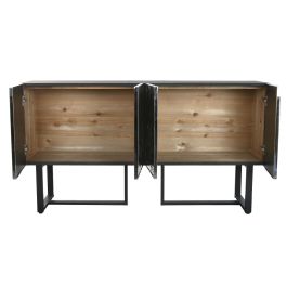 Buffet Home ESPRIT Argenté Métal Acier 151 x 41 x 80 cm