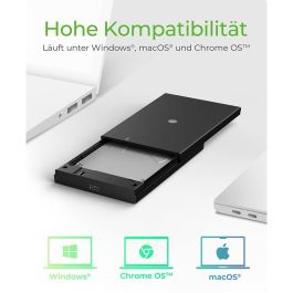 Festplattengehäuse 2.5" SATA Gehäuse USB3.2 ICY BOX Black