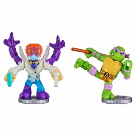 Figurines de combat Teenage Mutant Ninja Turtles Legends of Akedo: Donatello vs Baxter Stockman