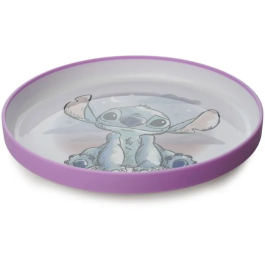 Disney Baby Assiette Antidérapante Grande Taille pour Enfant - Lilo et Stitch, Évite les Renversements de Nourriture