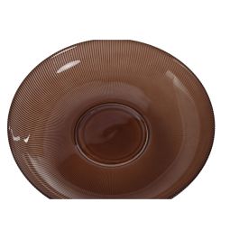 Centre de Table Home ESPRIT Marron Verre 23,5 X 23,5 X 11 cm