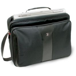 WENGER Patriot 2teiliges Buniness-Set 43.2cm 17Zoll Trolley schwarz - mit passendem Notebookkoffer 39cm 15.4Zoll