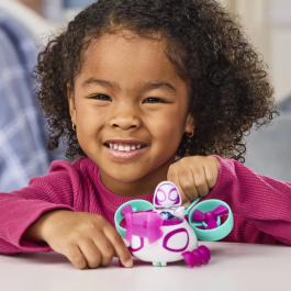 Hasbro Marvel - Spidey et ses Amis Extraordinaires - Véhicule Hélico de Ghost-Spider avec Figurine de 7,5 cm et Accessoire, Jouet Enfant dès 3 ans